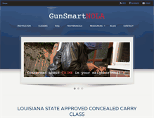 Tablet Screenshot of gunsmartnola.com